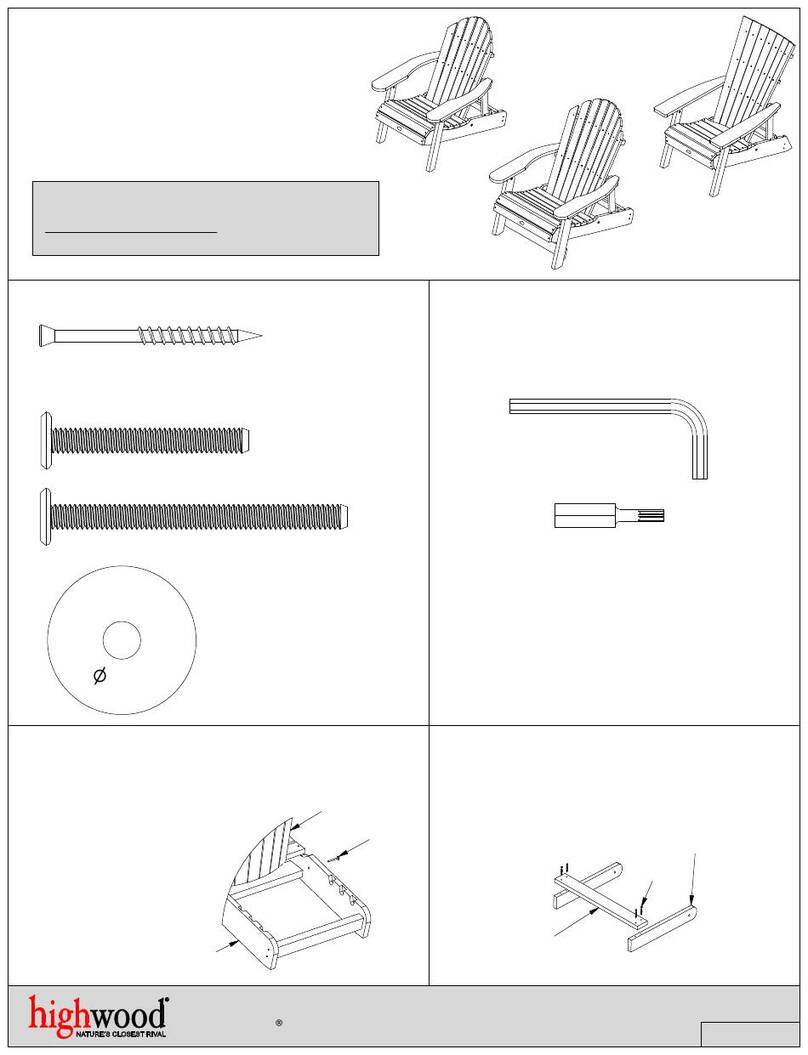 highwood Adirondack AD-CHL1 Assembly guide