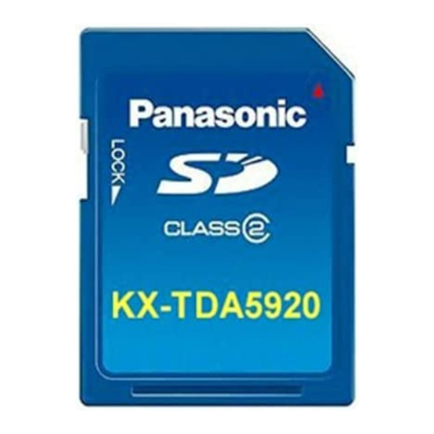 Panasonic KX-TDA5920 User manual