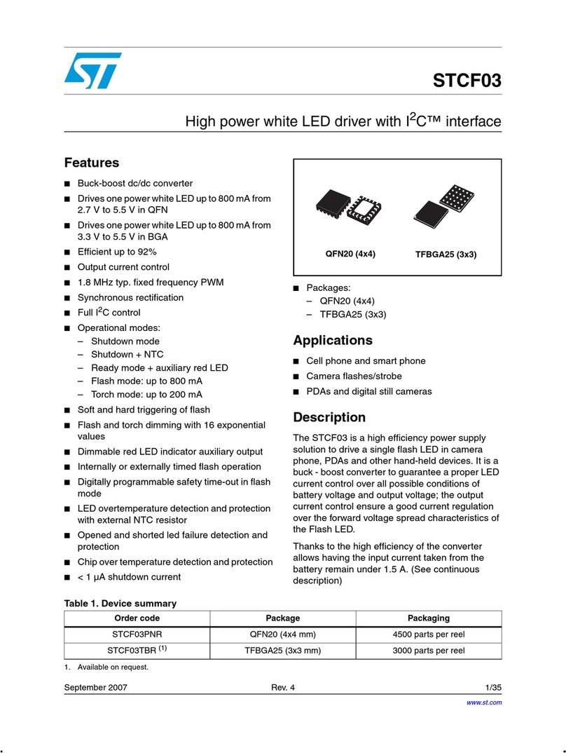 STMicroelectronics STCF03 manual