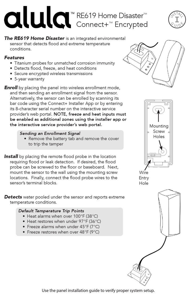 Alula RE619 quick start guide