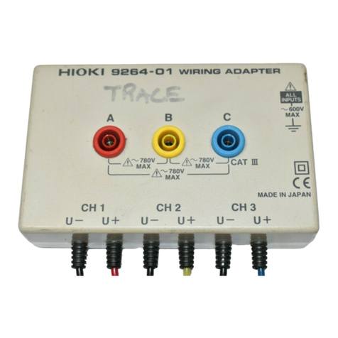 Hioki 9264-01 User manual