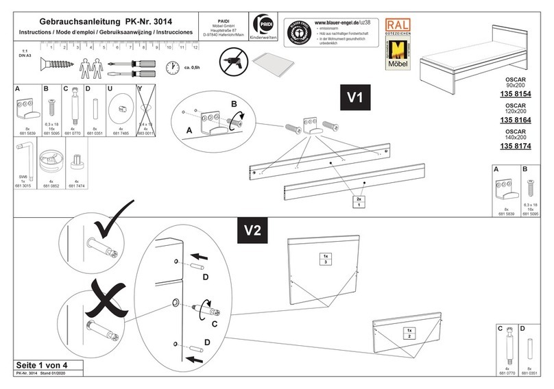 PAIDI OSCAR 135 8154 instructions PAIDI OSCAR 135 8154 instructions