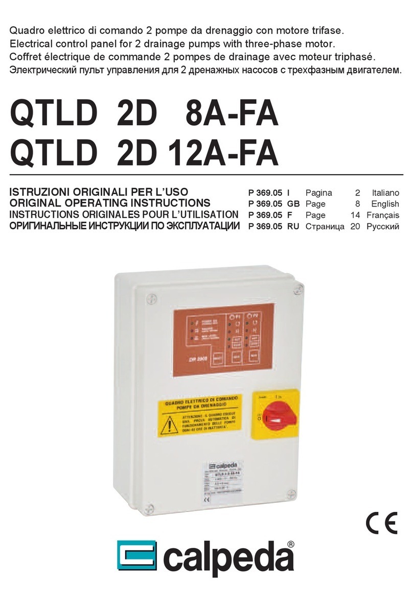 Calpeda QTLD 2D 8A-FA Original operating instructions
