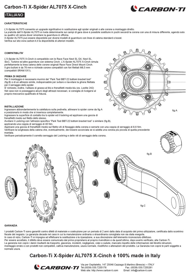 Carbon-Ti X-Spider AL7075 X-Cinch quick start guide