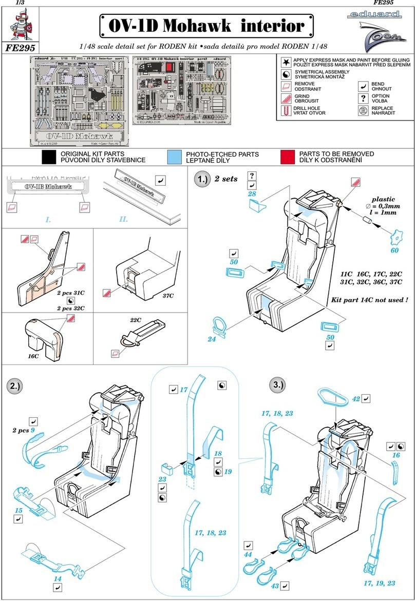 Eduard OV-1D Mohawk interior manual