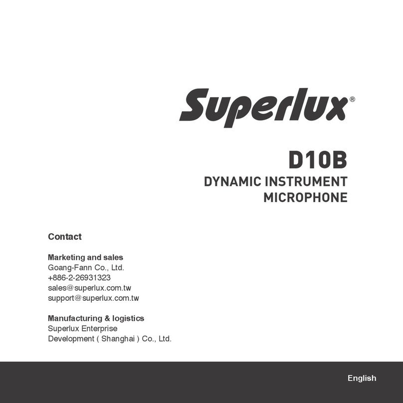Superlux D10B quick start guide