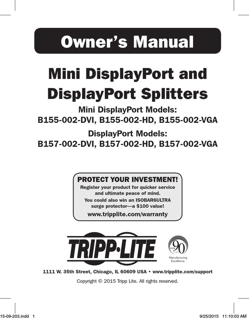 Tripp Lite B155-002-DVI owner's manual