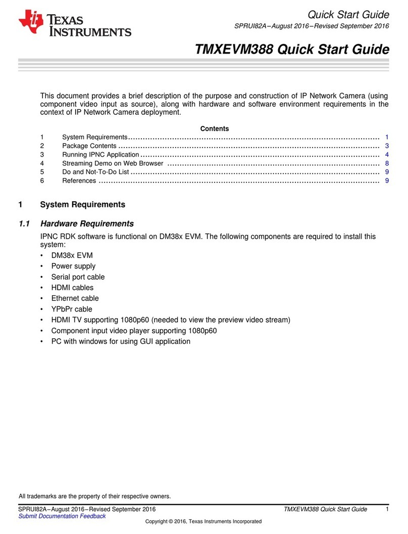 Texas Instruments TMXEVM388 quick start guide