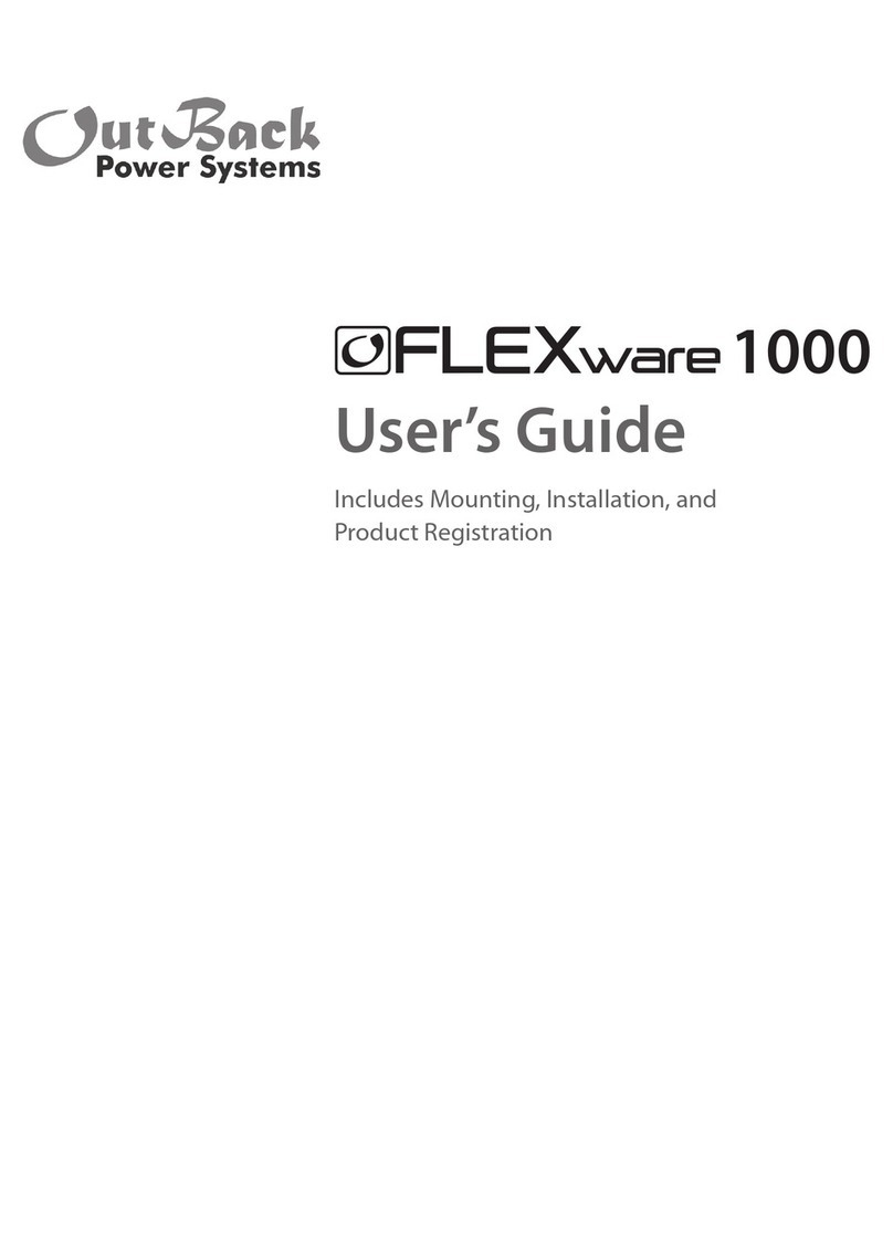Outback Power Systems FLEXware 1000 user guide