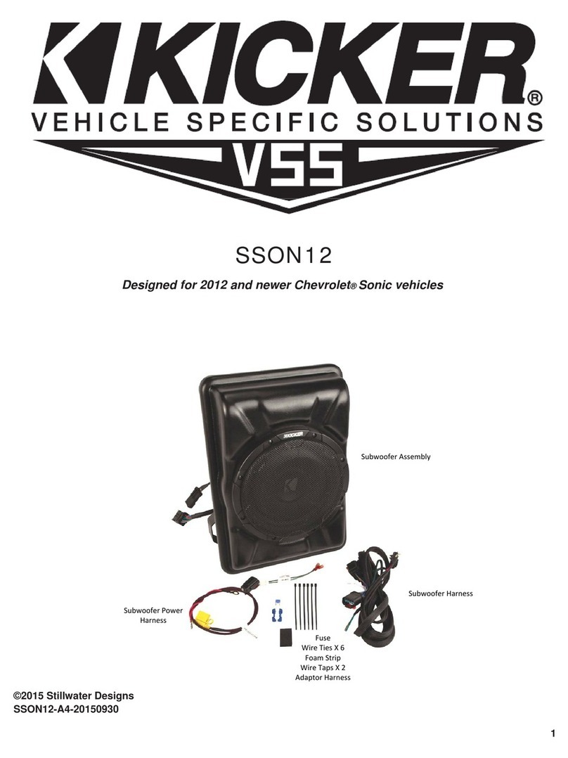Kicker VSS SSON12 User manual