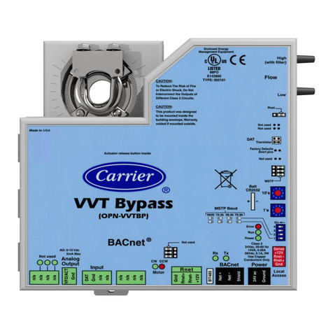 Carrier VVT Bypass Installation manual