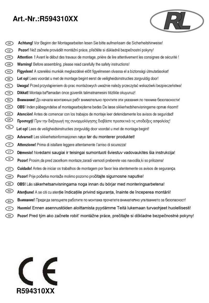 RL R594310 Series User manual