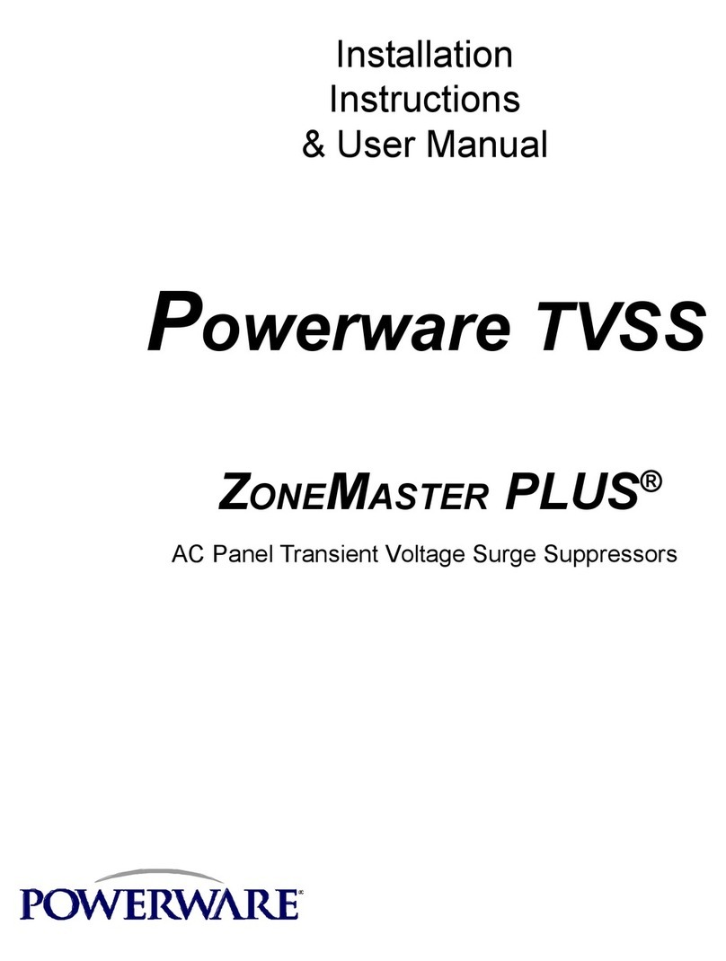 Powerware TVSS ZoneMaster PLUS Manual
