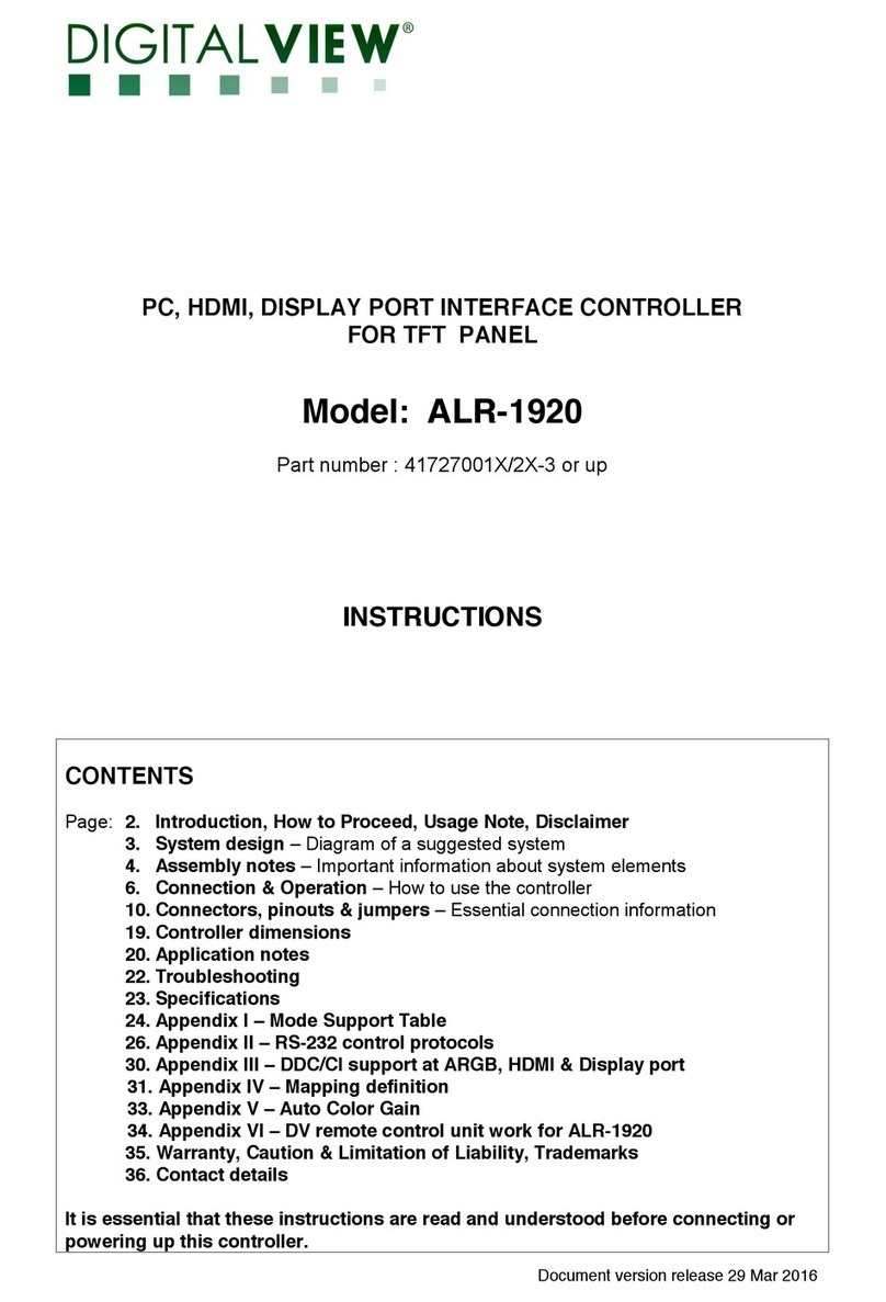 digitalview ALR-1920 User manual