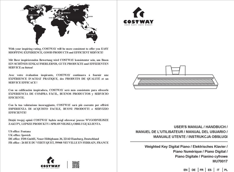 Costway MU70017 User manual