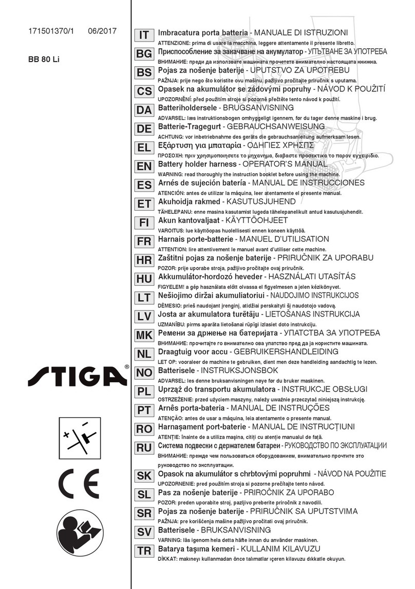 Stiga BB 80 Li Operator's manual