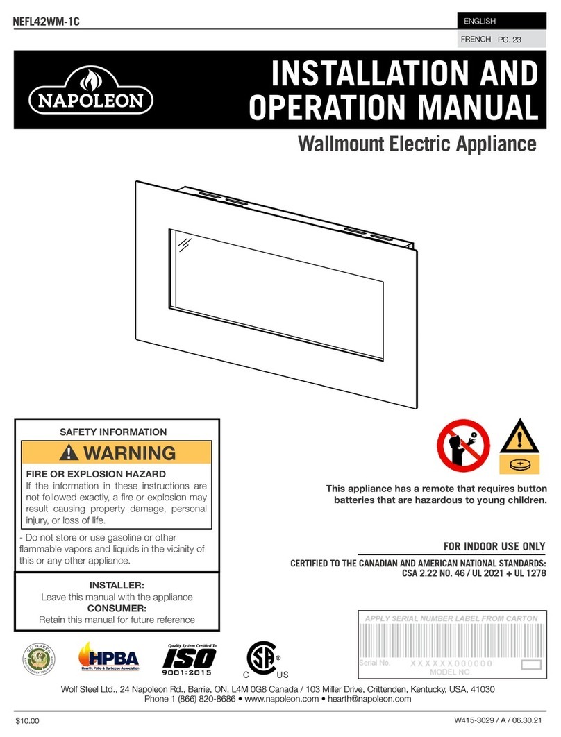 Napoleon NEFL42WM-1C User manual