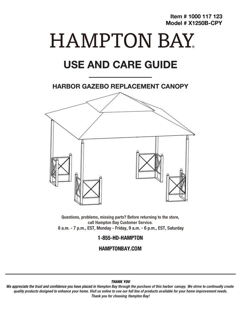 HAMPTON BAY X1250B-CPY Use and care guide HAMPTON BAY X1250B-CPY Use and care guide
