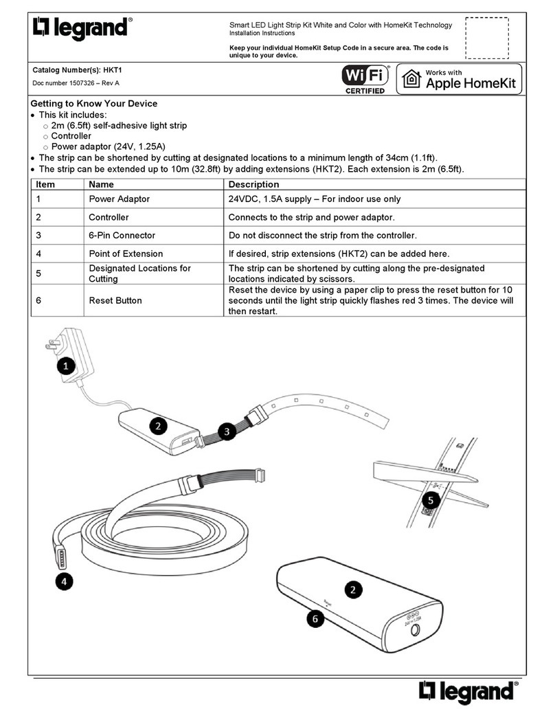 LEGRAND HKT1 installation instructions
