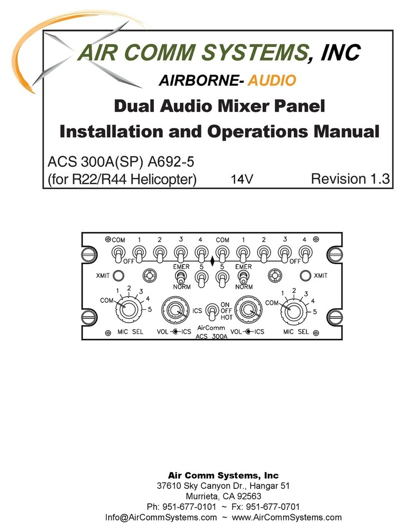 Air Comm Systems ACS 300A(SP) Installation and operation manual