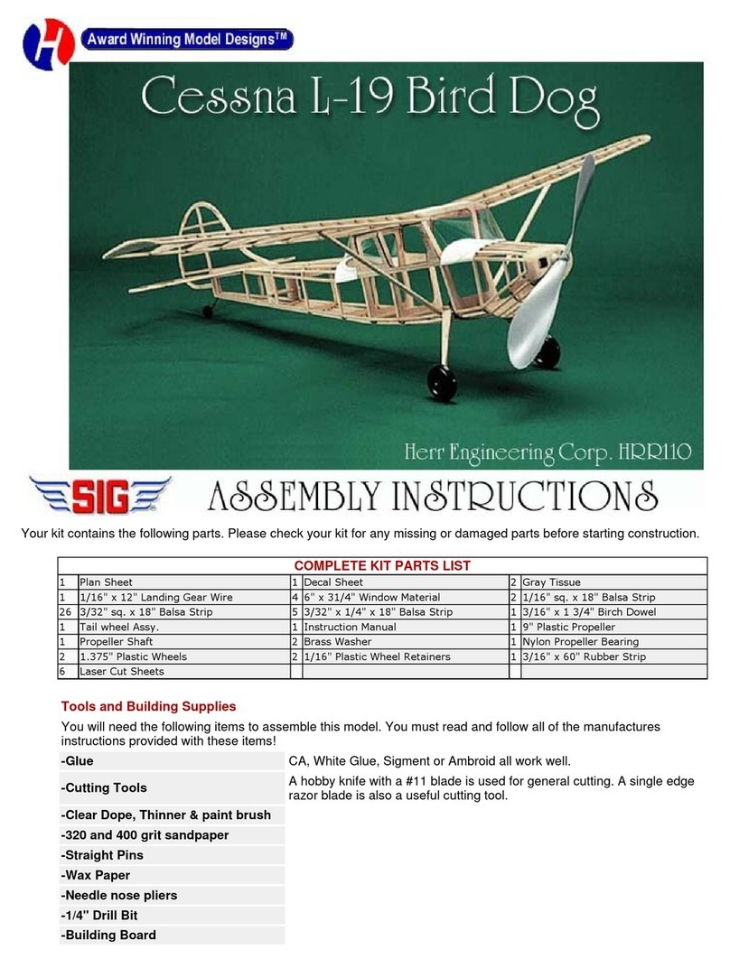 SIG Cessna L-19 Bird Dog User manual
