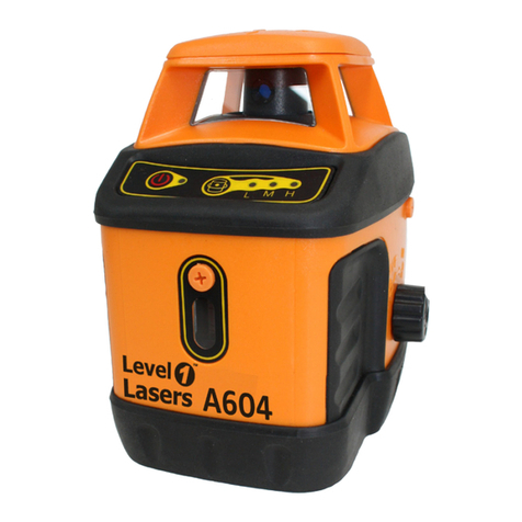 Level 1 Lasers A604 User manual