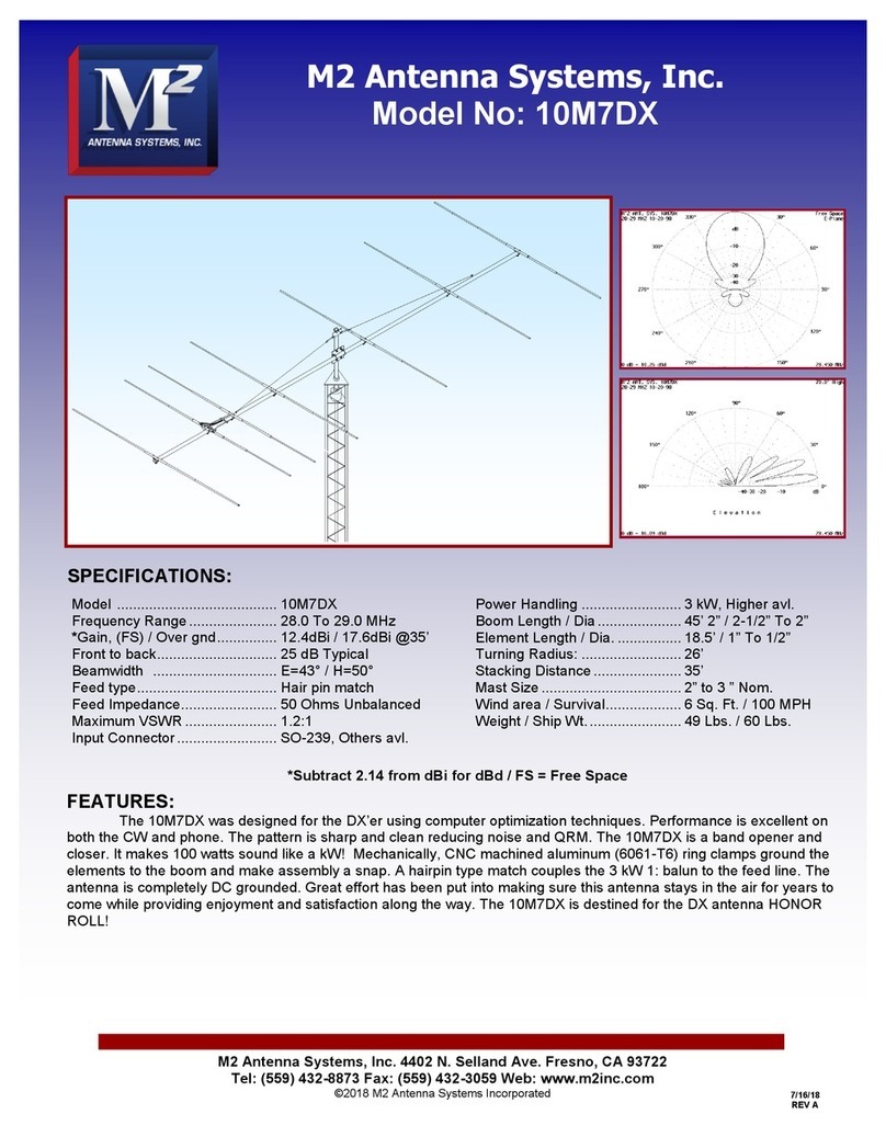 M2 Antenna Systems 10M7DX Assembly manual M2 Antenna Systems 10M7DX Assembly manual