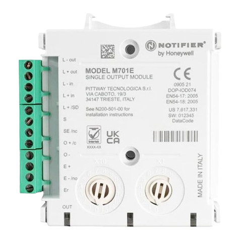 Honeywell NOTIFIER M701E User manual