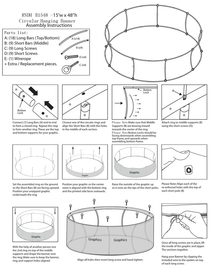 Displays2go RNDH B1548 Assembly instructions