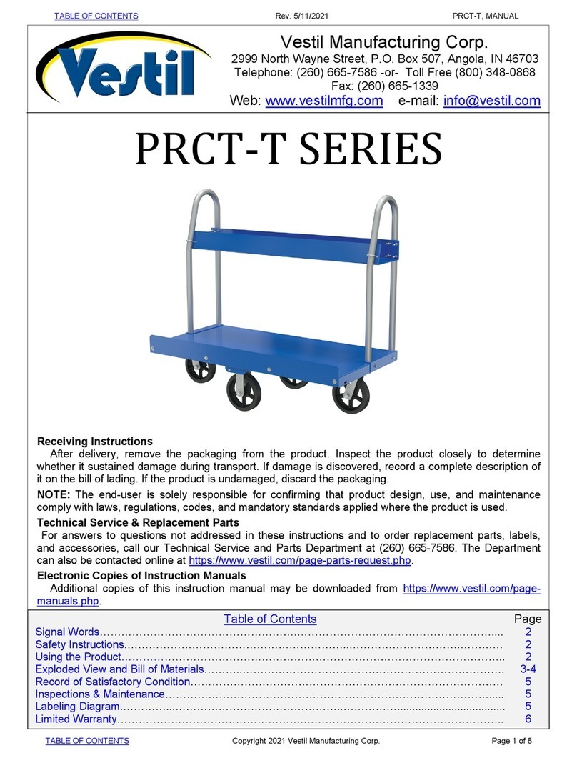 Vestil PRCT-T Series manual