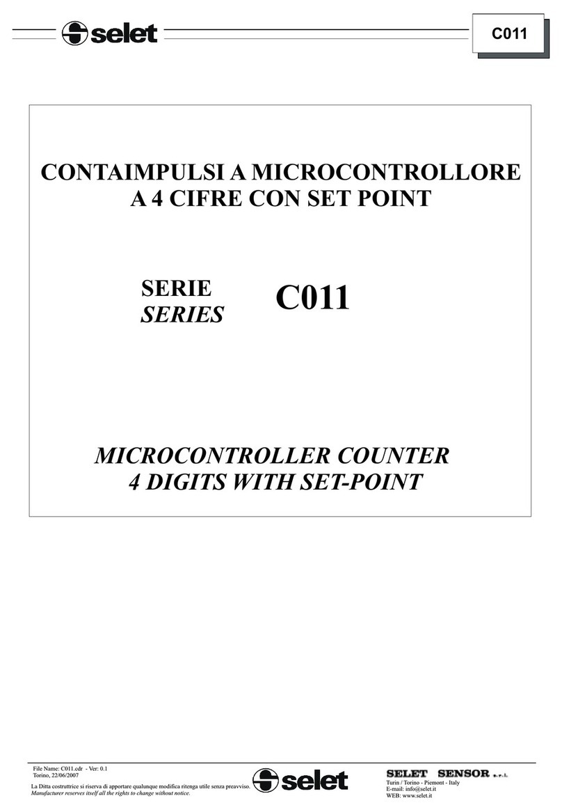 SELET C011 Series manual