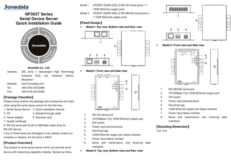3One data NP302T Series User manual