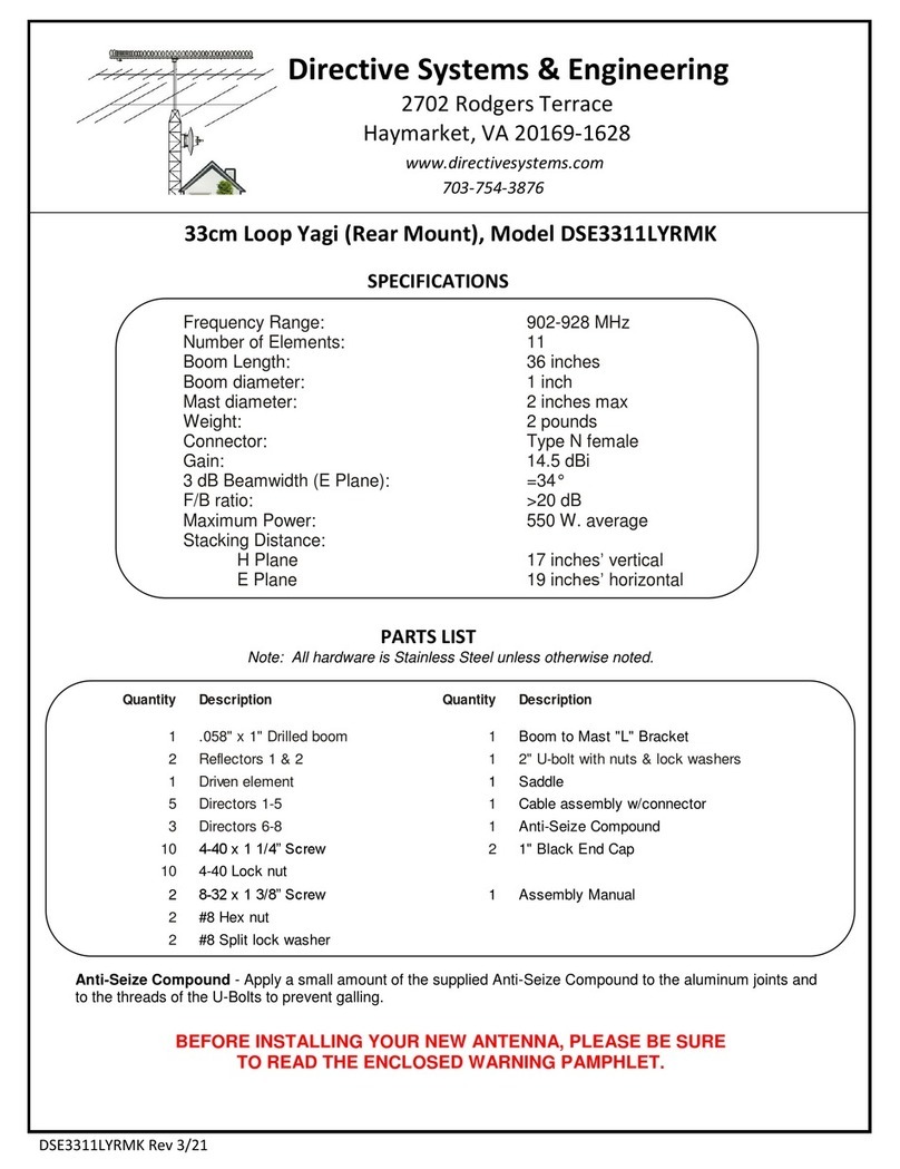 Directive Systems & Engineering DSE3311LYRMK Assembly instructions