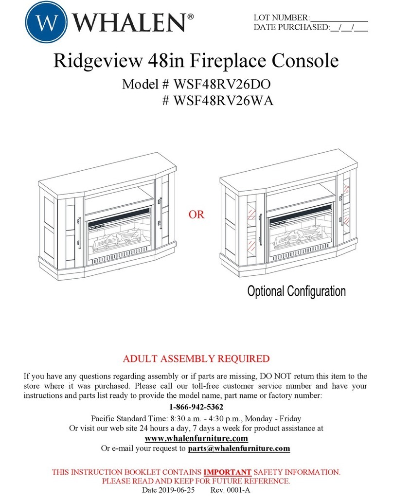 Whalen WSF48RV26DO User manual