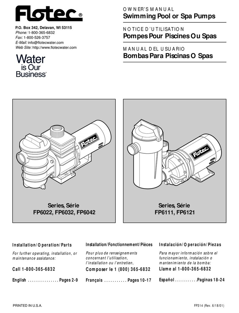 Flotec FP6022 Series User manual
