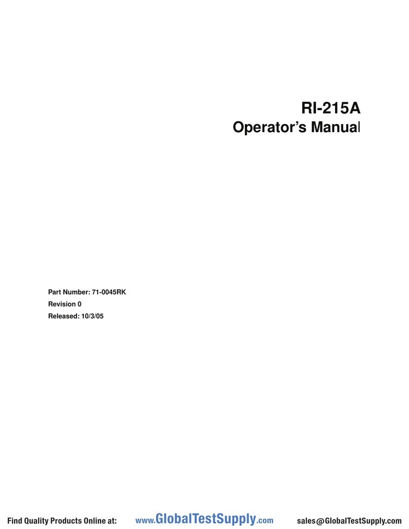 RKI Instruments RI-215A Operator's manual