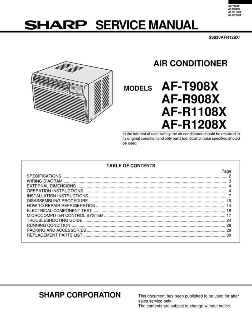 Sharp AF-T908X User manual