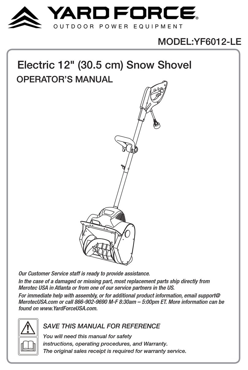 Yard force YF6012-LE Operator's manual