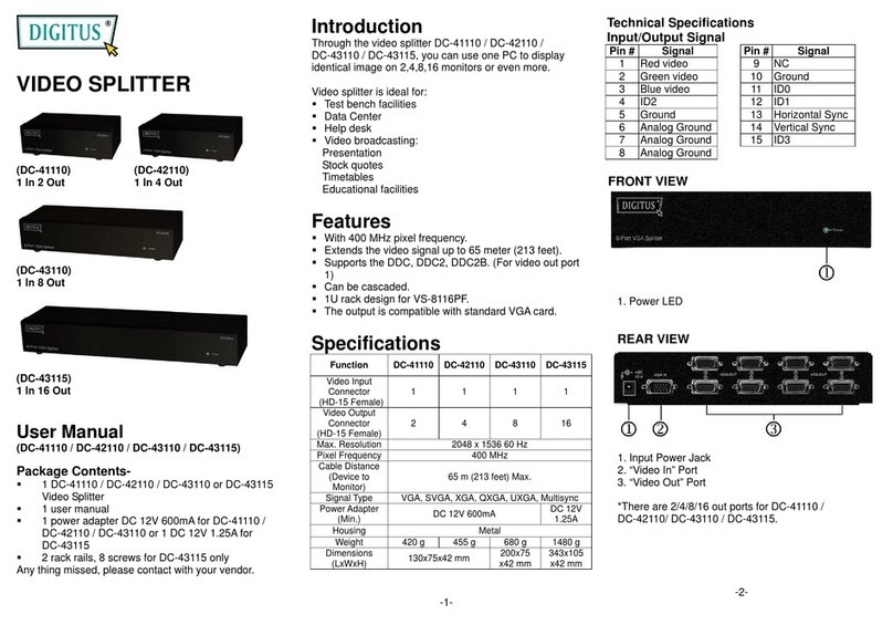 AVLink DC-41110 user manual