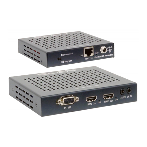 Elan EL-4KHDBT-TXRX-40-IRS User manual Elan EL-4KHDBT-TXRX-40-IRS User manual