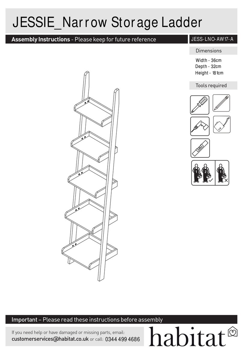 Habitat JESSIE JESS-LNO-AW17-A Assembly instructions