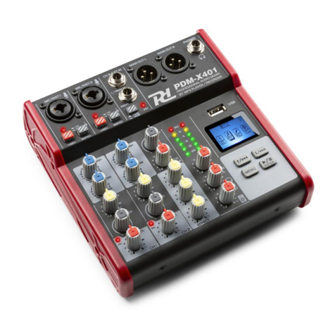 Power Dynamics PDM-X Series User manual