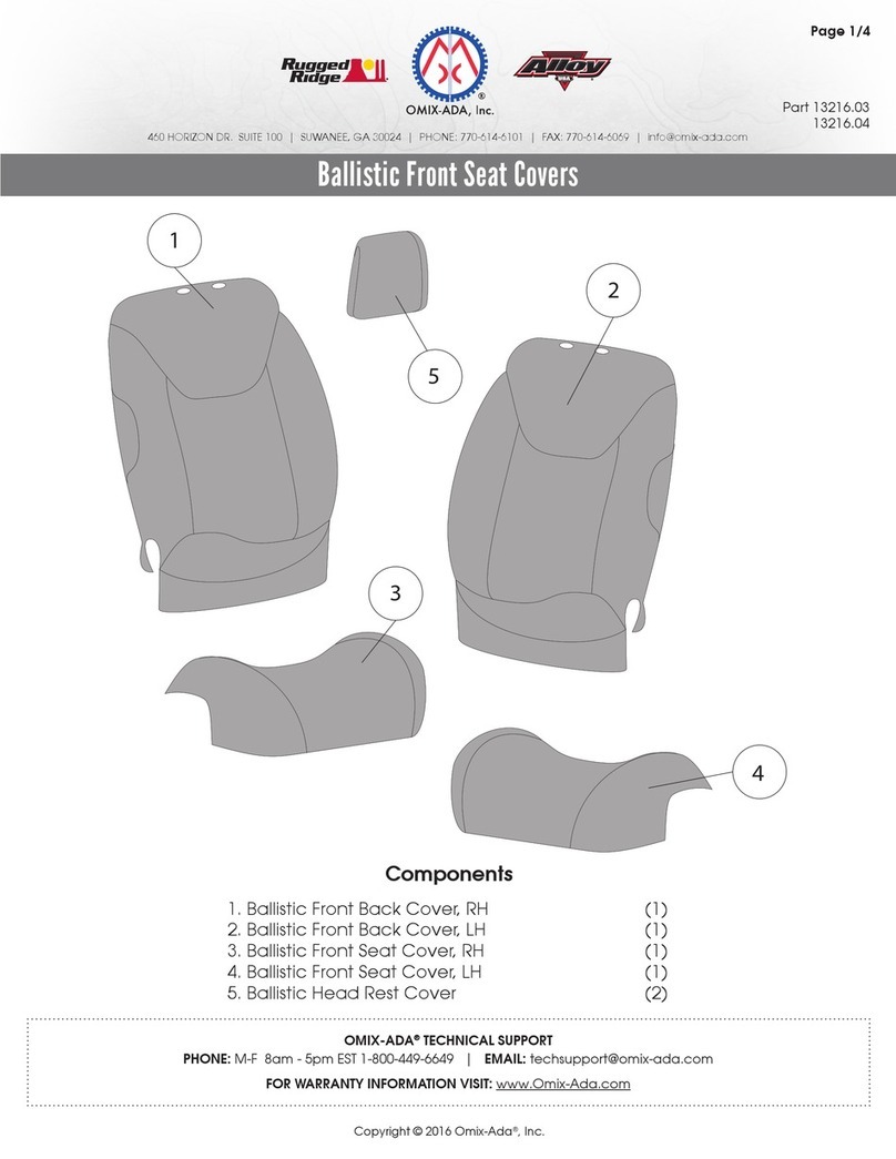 Omix-Ada Rugged Ridge Alloy 13216.03 User manual