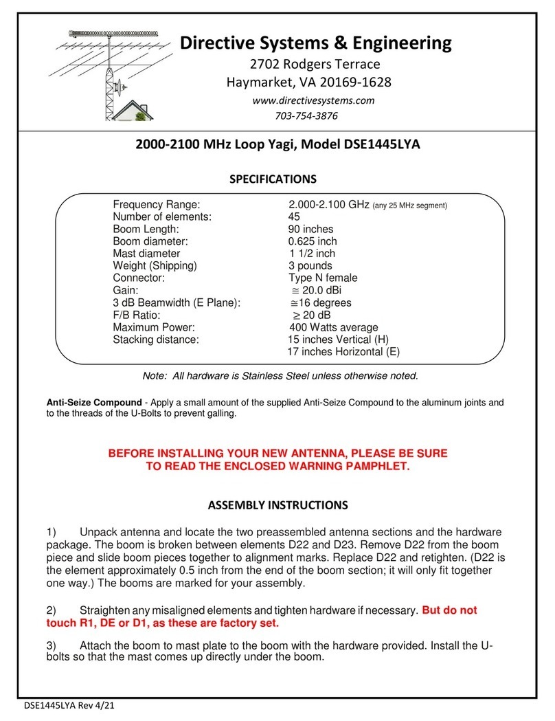 Directive Systems & Engineering DSE1445LYA manual Directive Systems & Engineering DSE1445LYA manual