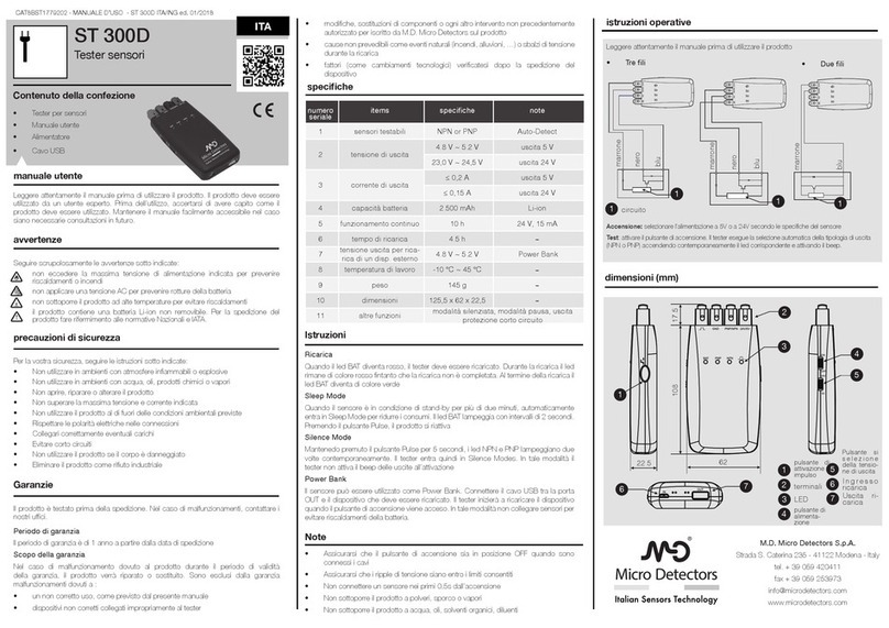 Micro Detectors ST 300D user manual