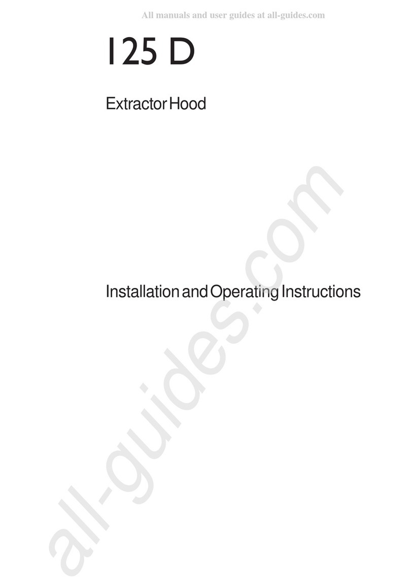 AEG 125 D Installation and operating instruction manual