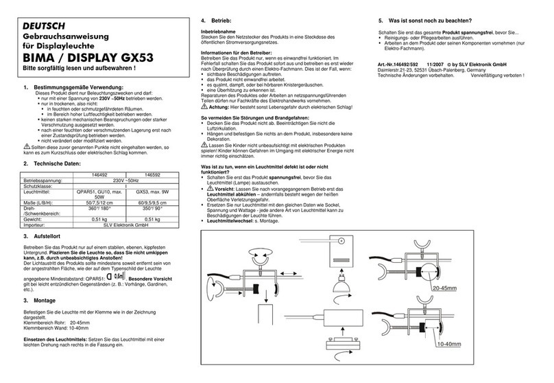 SLV Elektronik BIMA 146492 instruction manual
