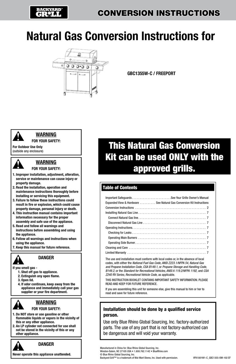 Backyard GBC1355W-C/FREEPORT User manual