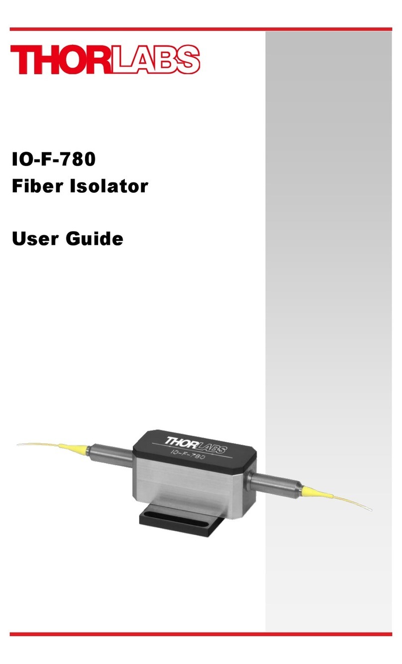 THORLABS IO-F-780 user guide