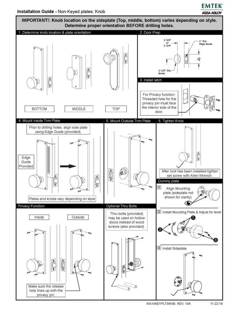 Assa Abloy EMTEK installation guide